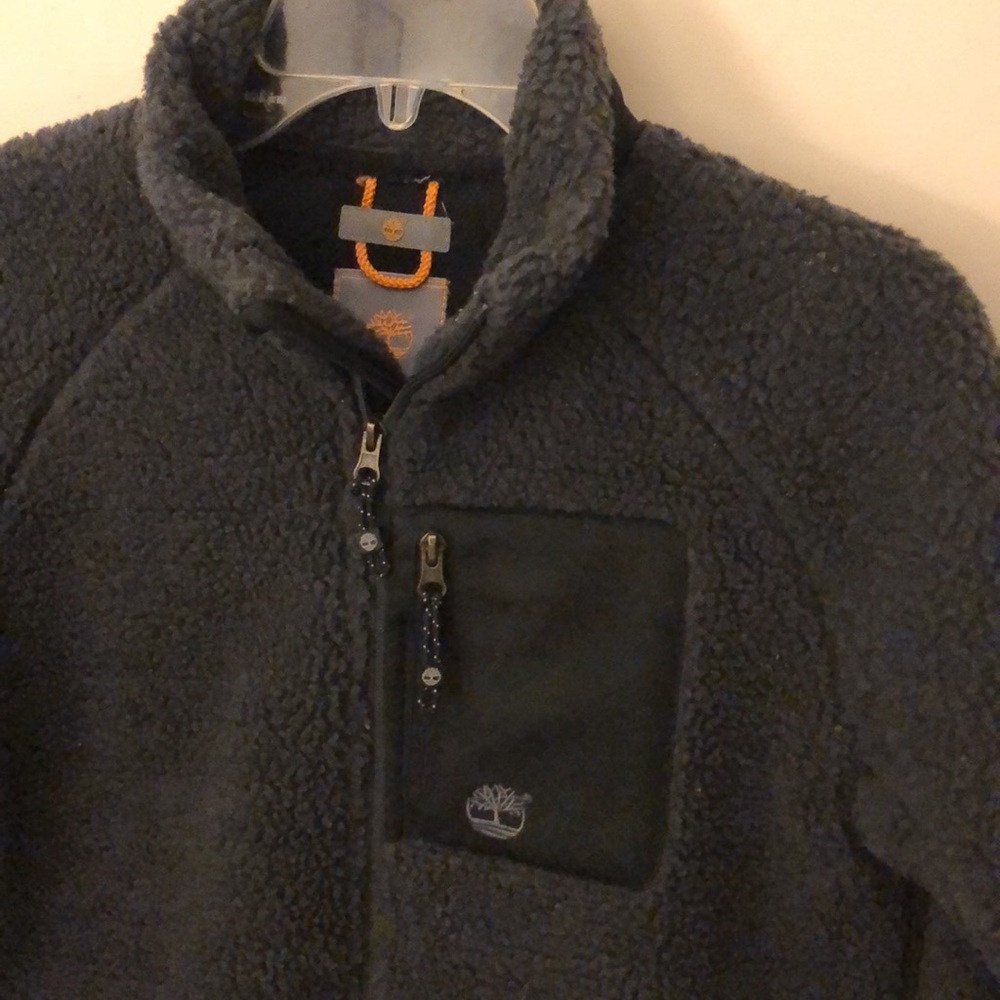 Boys Timberland fleece jacket size youth medium 10/12 fits large like a 12/14